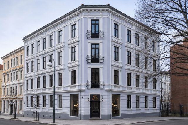 Rehabilitert bygårdsfasade