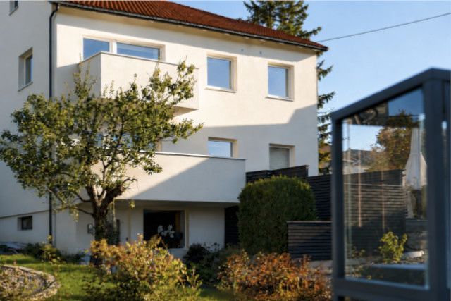 Rehabilitert boligfasade